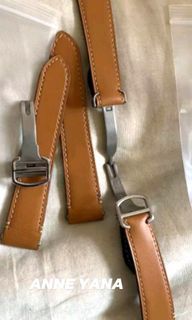 CARTIER  leather Strap  S.Series 21mm PRE ORDER 8-10 days BROWN leather  Ready To ship Free ship Nationwide