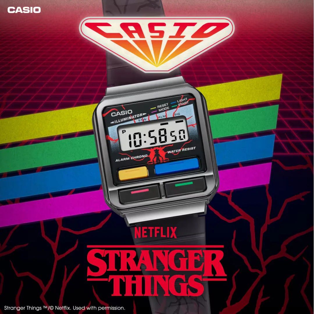 CHEAPEST CASIO X STRANGER THINGS NETFLIX SERIES COLLABORATION LIMITED EDITION VINTAGE WATCH A120WEST 1ADR