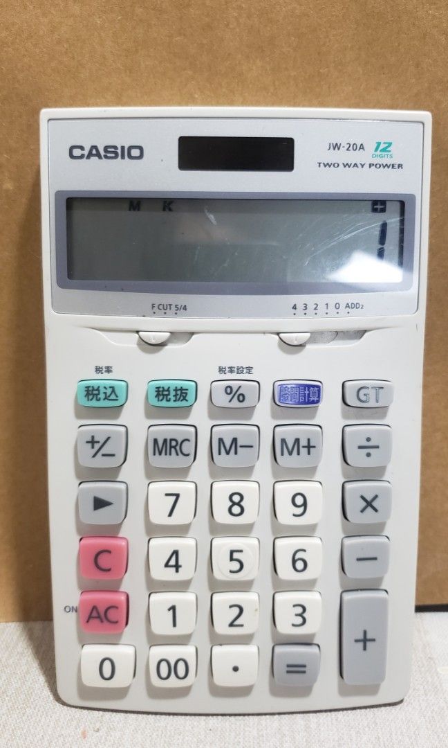Casio JW20A 12 Digits Two Way Power Calculator, Computers & Tech