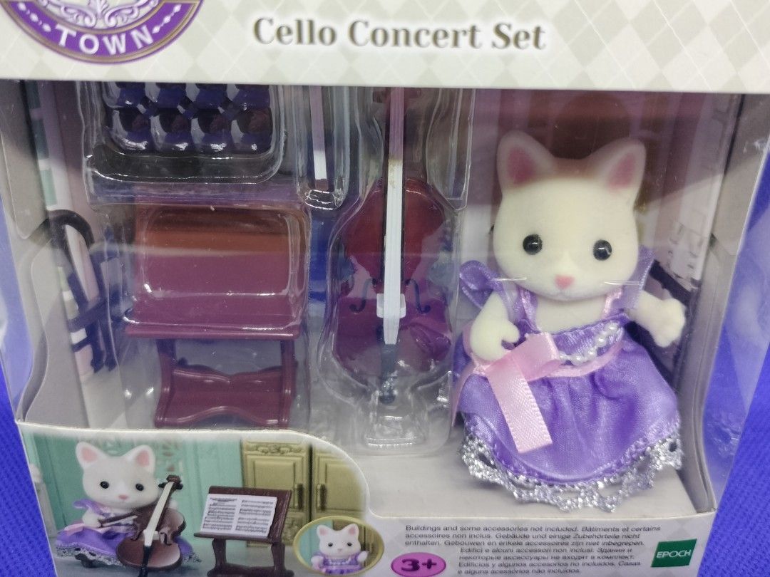 Calico critters cello concert hot sale set
