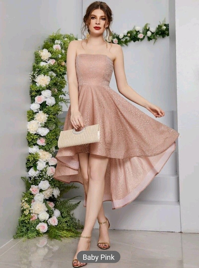 Champagne glitter clearance bridesmaid dresses