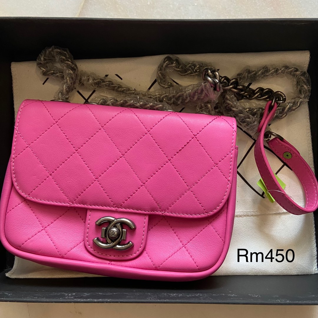 Chanel sling online bag pink