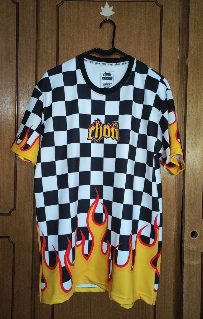 CHOII FLAME CHECKERED