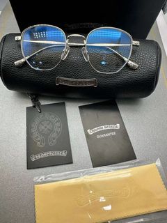 CHROME HEARTS BONE PRONE III 克羅心超輕純钛不規則方形時尚眼鏡架