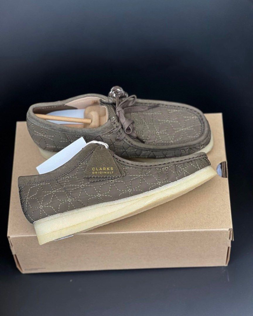 Clarks Original Wallabee Quilted Olive
