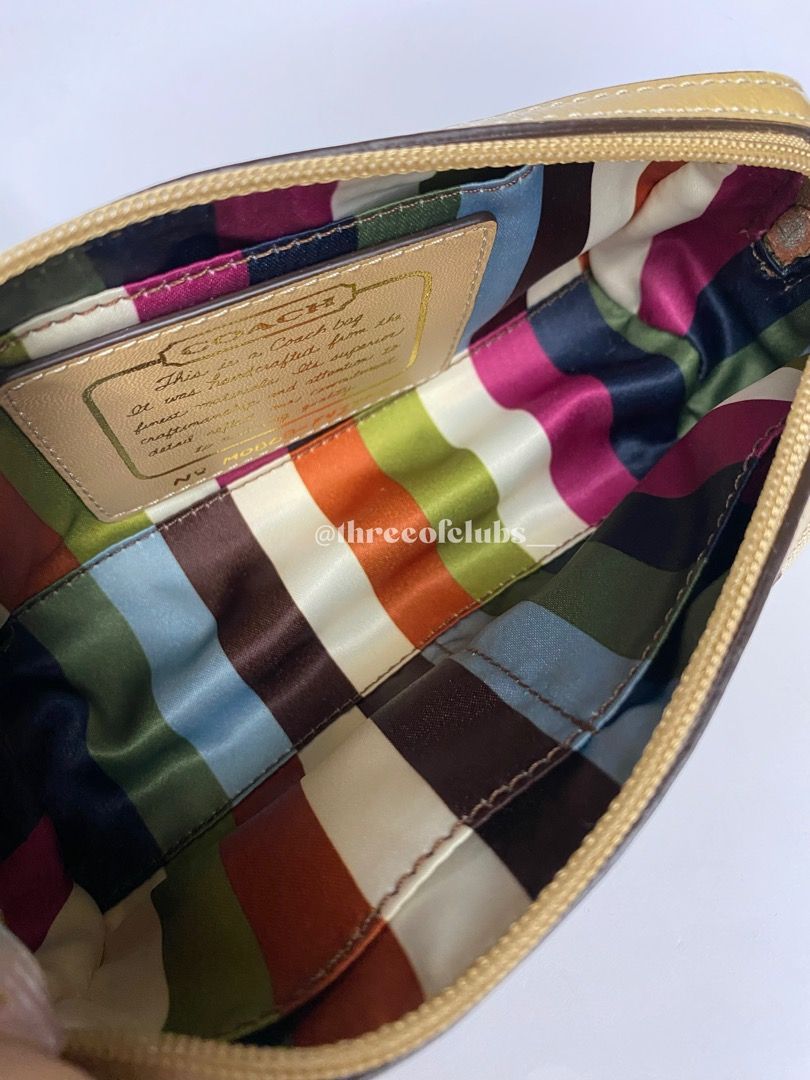 Coach Pouch in Signature Canvas, Luxury, Bags & Wallets on Carousell
