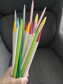 Colorful knitting needles 9 pairs