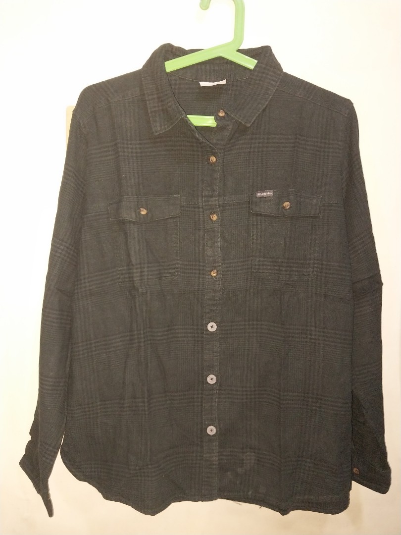 Columbia green flannel, Men's Fashion, Tops & Sets, Formal Shirts on ...
