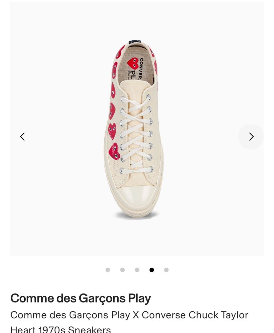 Cdg top white shoes