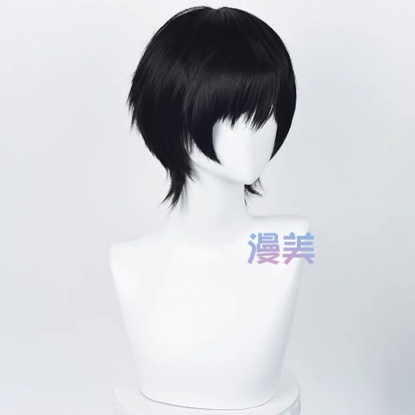 Uwowo Chainsaw Man Cosplay Wig Yoshida Hirofumi Wig Man Black Short Ha –  Uwowo Cosplay