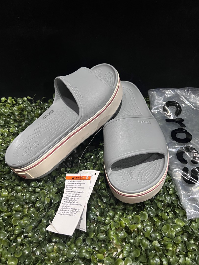 Crocs women's crocband platform online slide sandal
