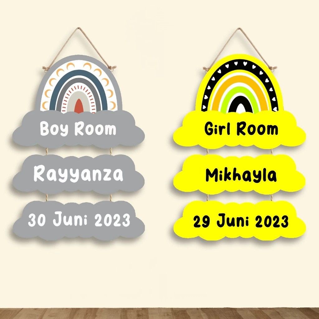 Custom Name Wall Decor For Display Door Children Day Gift, Furniture