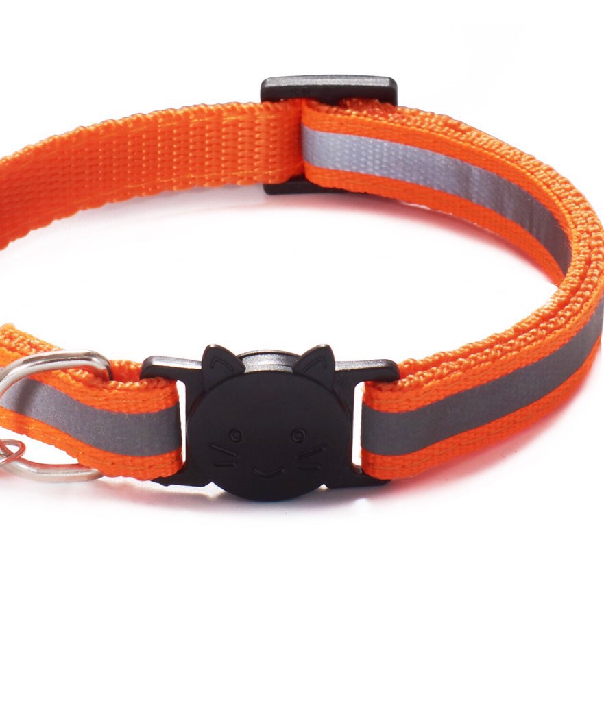 Orange reflective hotsell cat collar