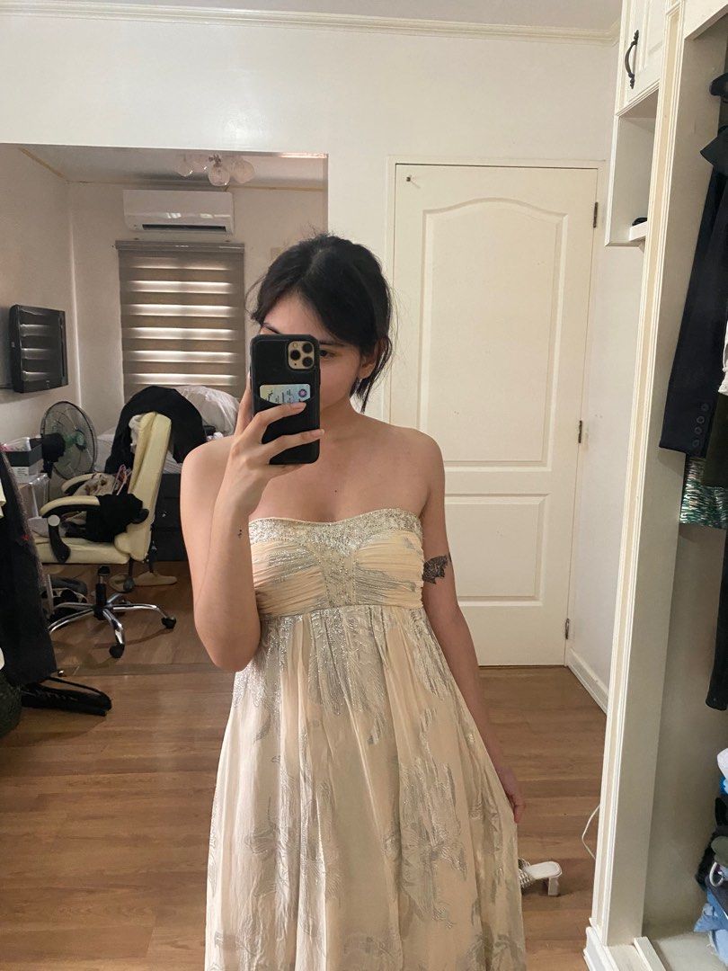 Dainty Nude Casual Dress, Women's Fashion, Dresses & Sets, Evening