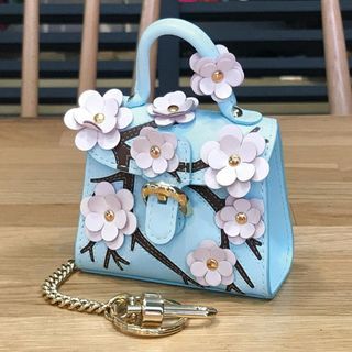 Delvaux Brillant Miniature Japan Cherry Blossom Bag Charm