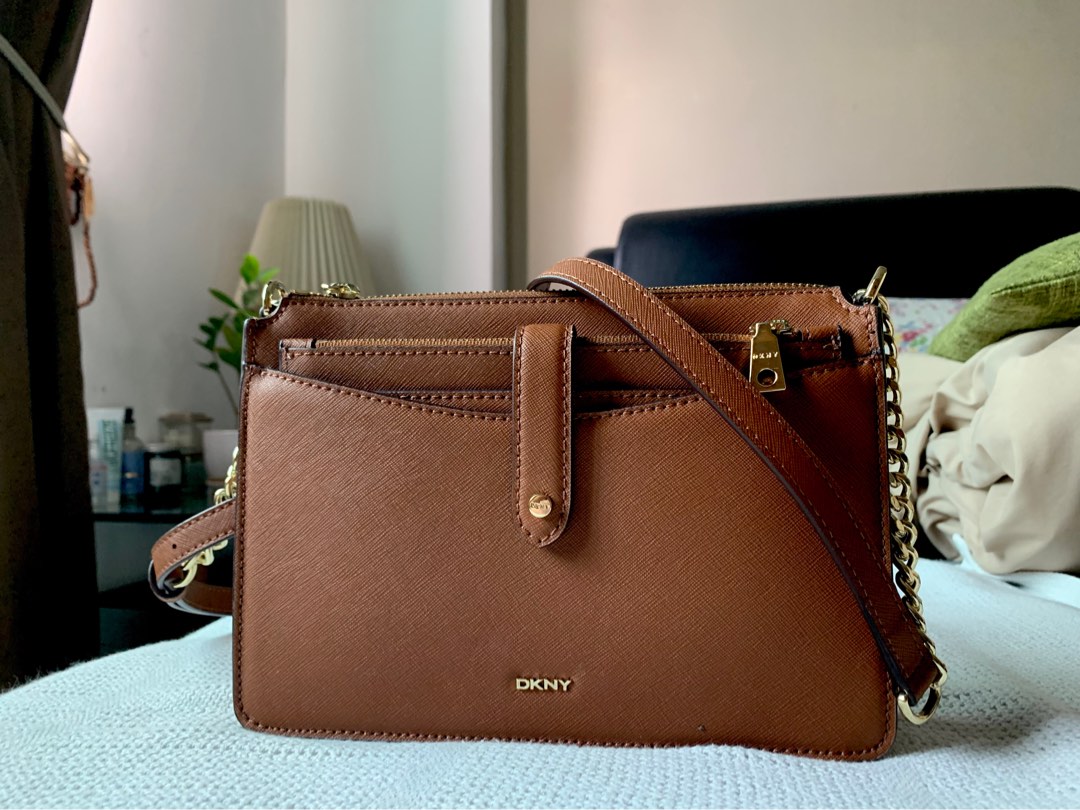 DKNY Woman Saffiano Crossbody Bag Luxury Bags Wallets on Carousell