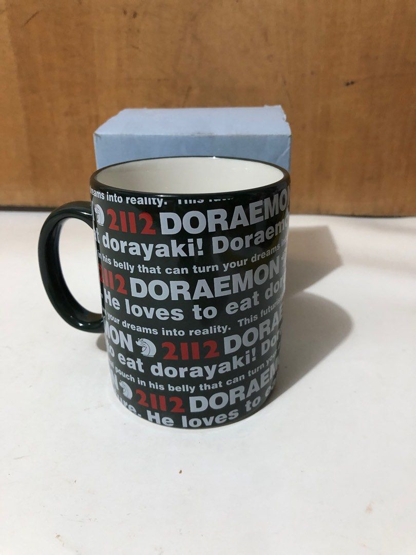 DORAEMON MUG WITH BOX-JAPAN/UK SURPLUS-P1 (Category: Coffee & Tea Tableware) located in Makati City. Submitted by zach.1919 (Listing ID 1256718753, Image 1). Description: ⚡️items are 2nd hand, pls manage ur expectations ⚡️ With normal signs of usage… colors may fade and with hairline scratches ⚡Colors as shown may vary from the actual colors of the items as the process of photography involves a lot of transitions and changes as these items have a