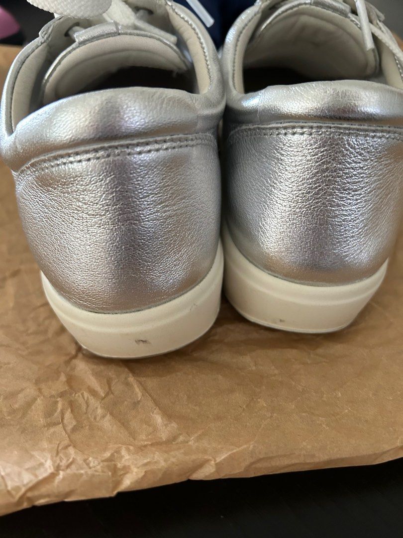 Ecco sneakers silver new arrivals