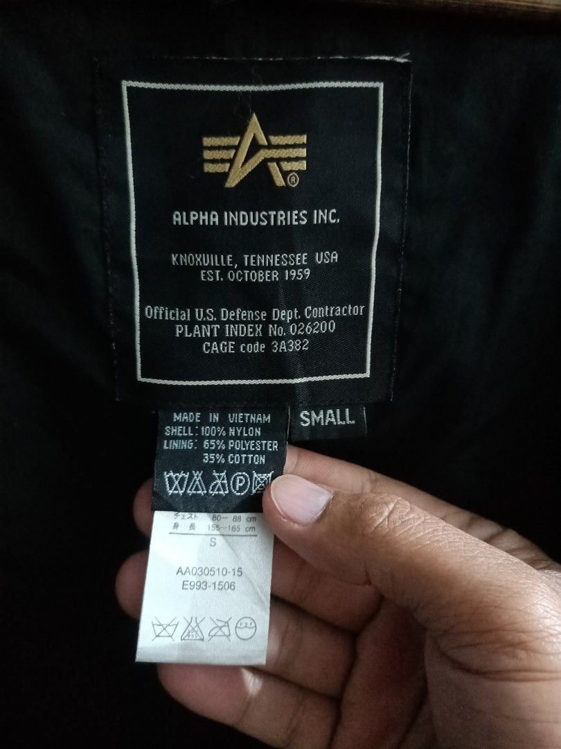 Alpha industries tag for cheap sale
