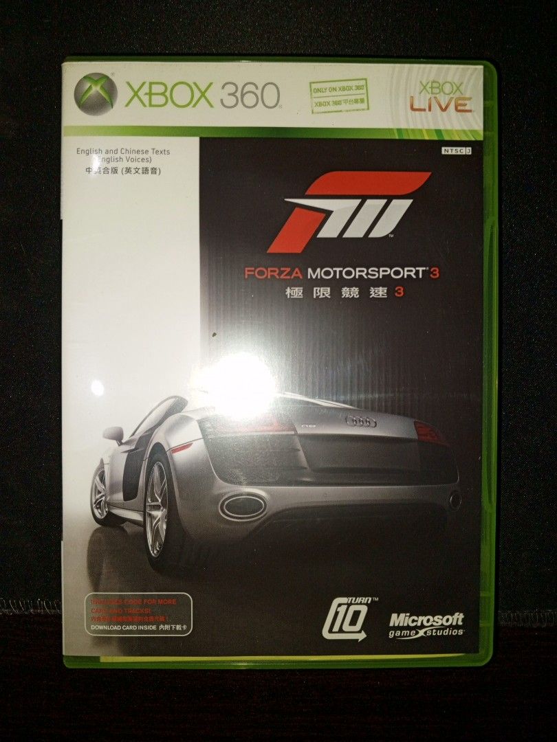 Forza Motorsport 3 Xbox 360 NTSC-J New Unseal, Video Gaming, Video Games,  Xbox on Carousell