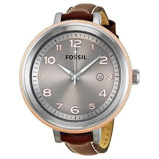 Fossil Rye Automatic Blue Leather Watch, Women's Fashion, Watches