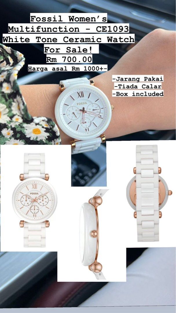 FOSSIL ORIGINAL CE1093 CERAMIC WATCH