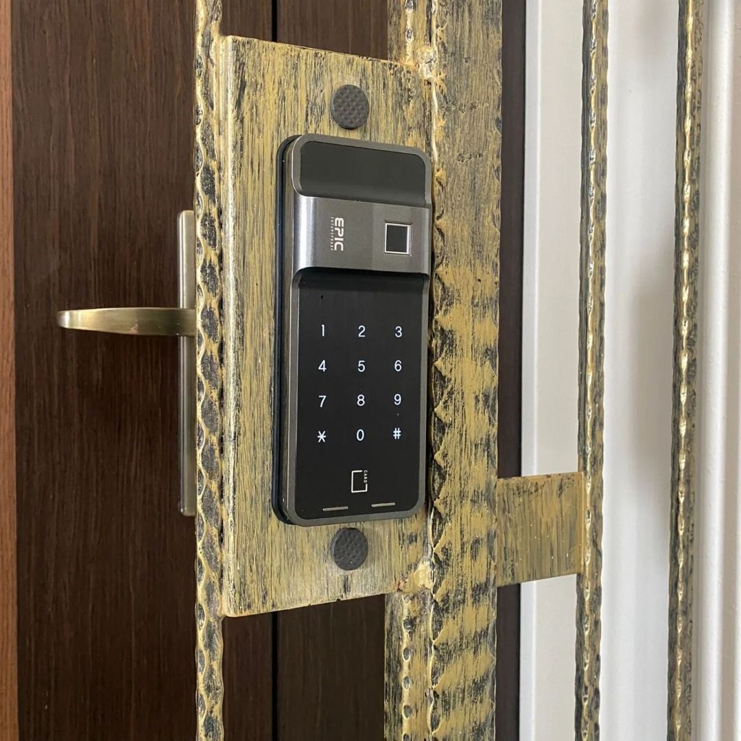 [FREE INSTALLATION] Epic 6G Pro Gate Digital Lock (Dual Fingerprint ...