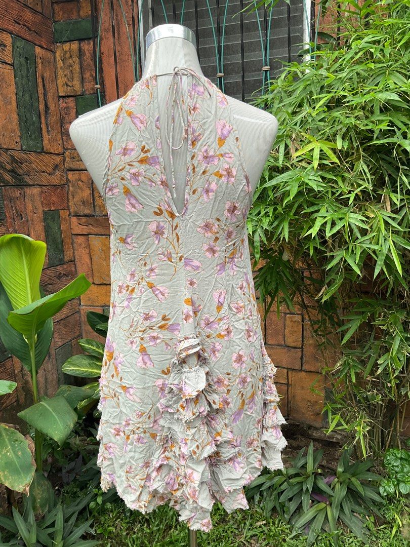 Free people 2025 floral ruffle dress