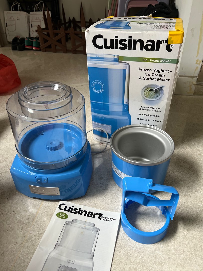 Cuisinart ice cream maker blue outlet