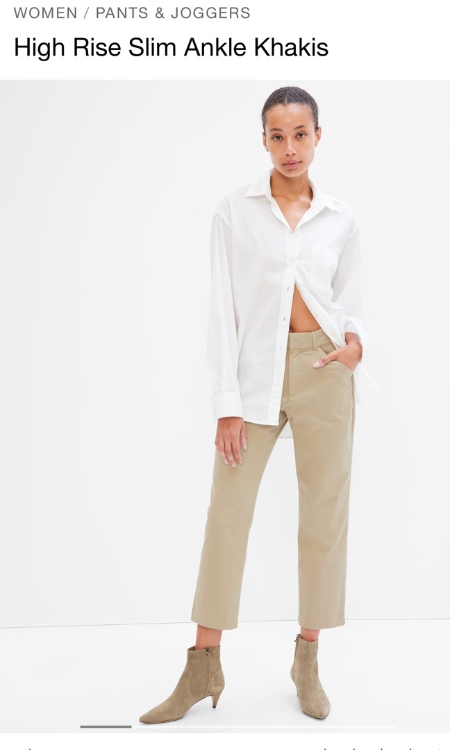 White cheap khaki joggers
