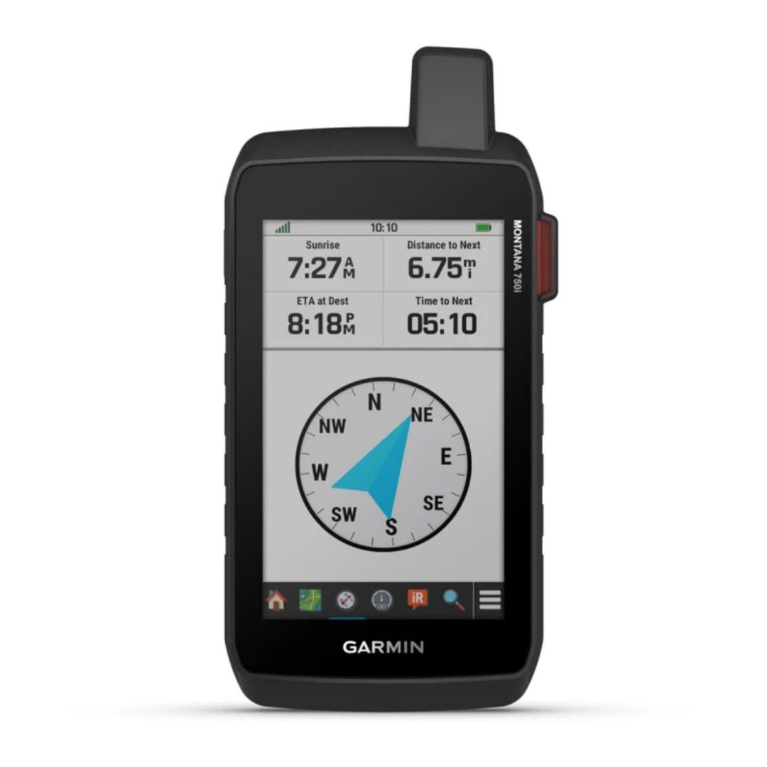 Garmin, Montana 750i Portable Rugged GPS Touchscreen Navigator Handheld Hiking Device with