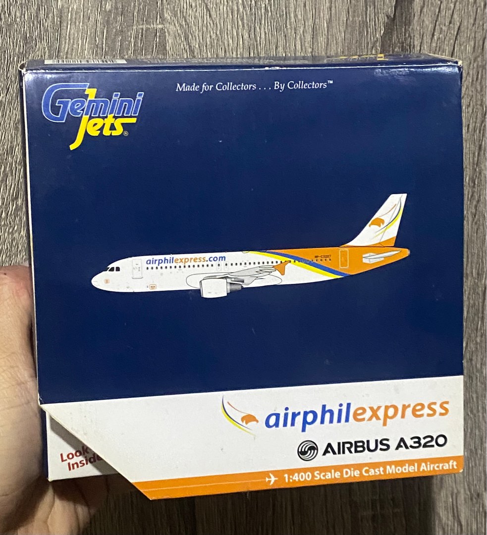 Gemini Jets 1:400 AirPhil Express Airbus A320 diecast scale model