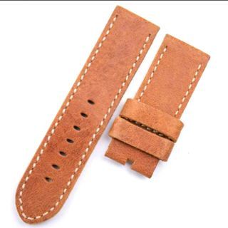 Genuine Strap 💯Leather with logo for Radiomir 26mm 10 days Pre Order with Buckle