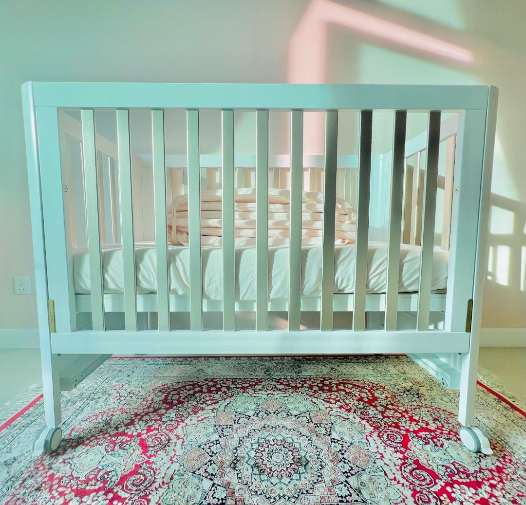Getha Baby Cot + Getha Baby Latex Mattress, Babies & Kids, Baby Nursery
