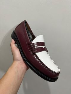 GH Bass Weejuns Larson Moc Penny Loafers Two Tone