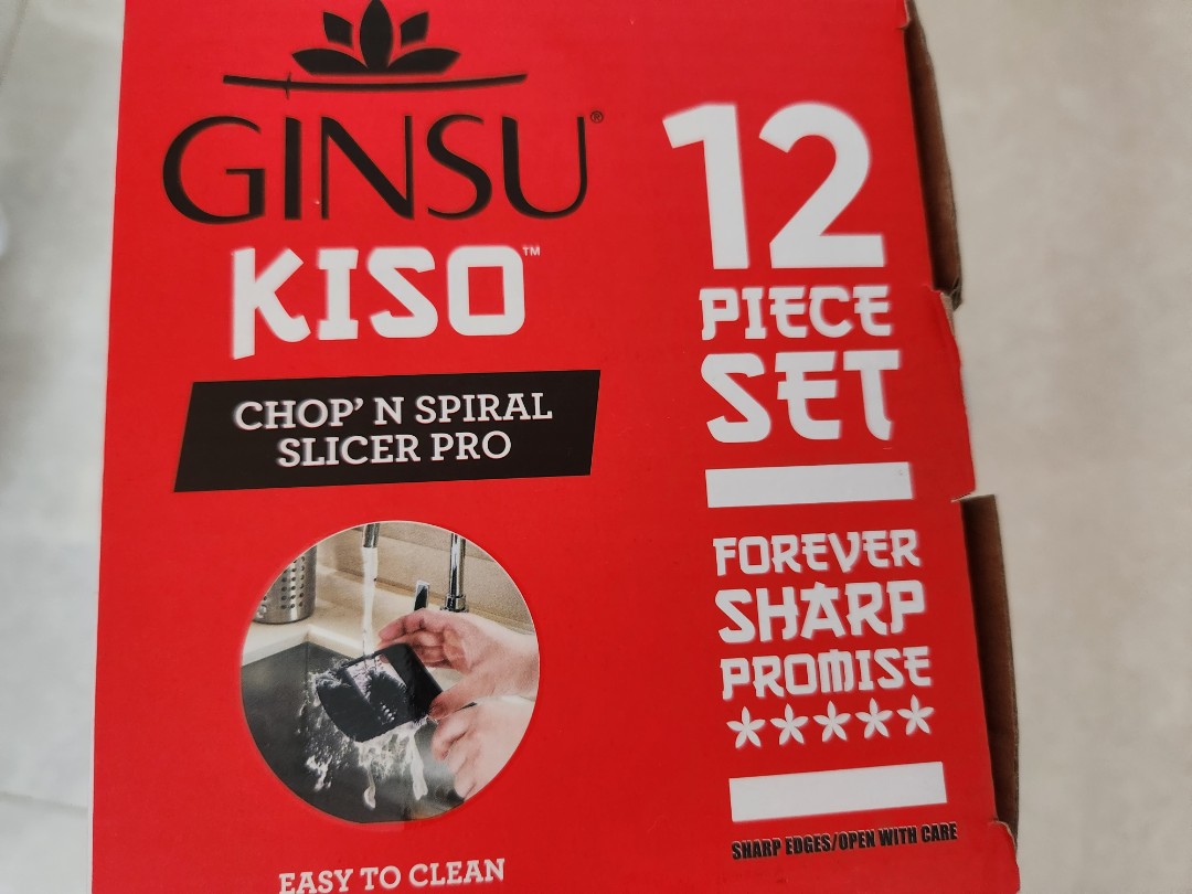 Ginsu Kiso Chop and spiral slicer pro, 傢俬＆家居, 廚具和餐具
