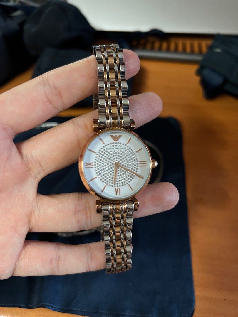 Giorgio armani gold watch cheap