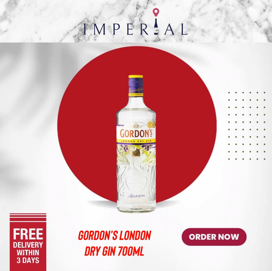 Gordons London Dry Gin 700ml Food And Drinks Alcoholic Beverages On Carousell