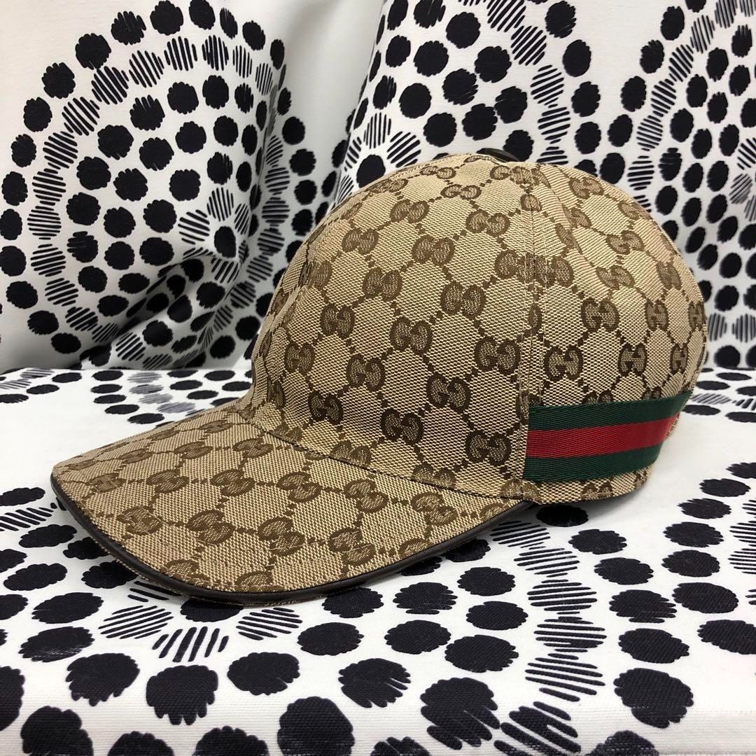 Gucci Wolf Head GG Supreme Hat - Grey Hats, Accessories
