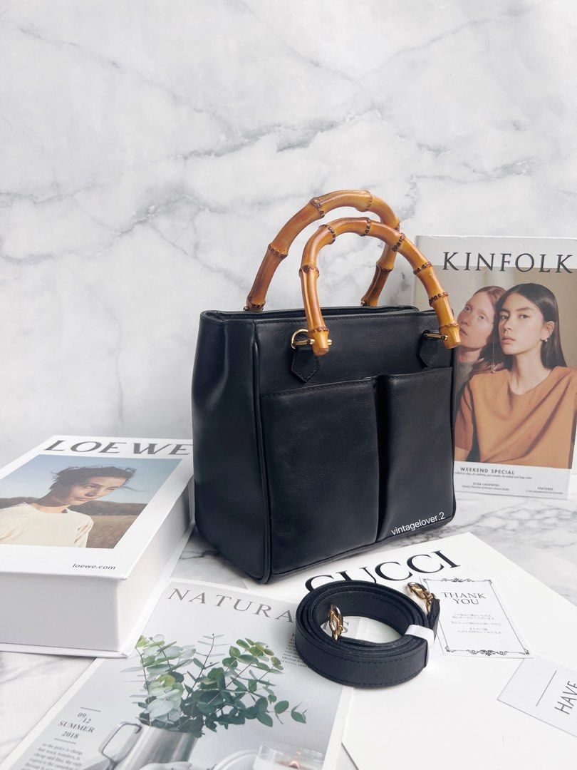 Gucci bamboo 2way hotsell bag