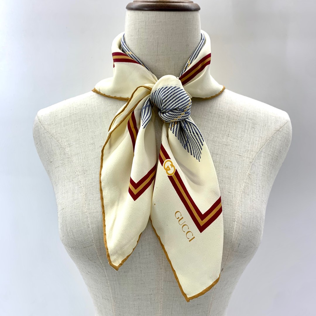 Gucci gold scarf on sale