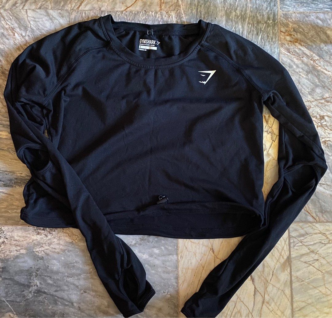 Gymshark drawstring hot sale crop top