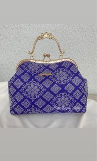 Handsewn Songket KissLock Bag
