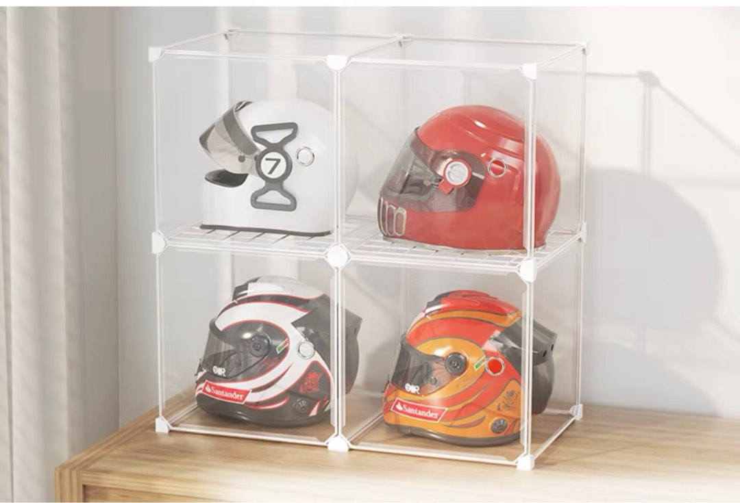 Motorcycle helmet deals storage box