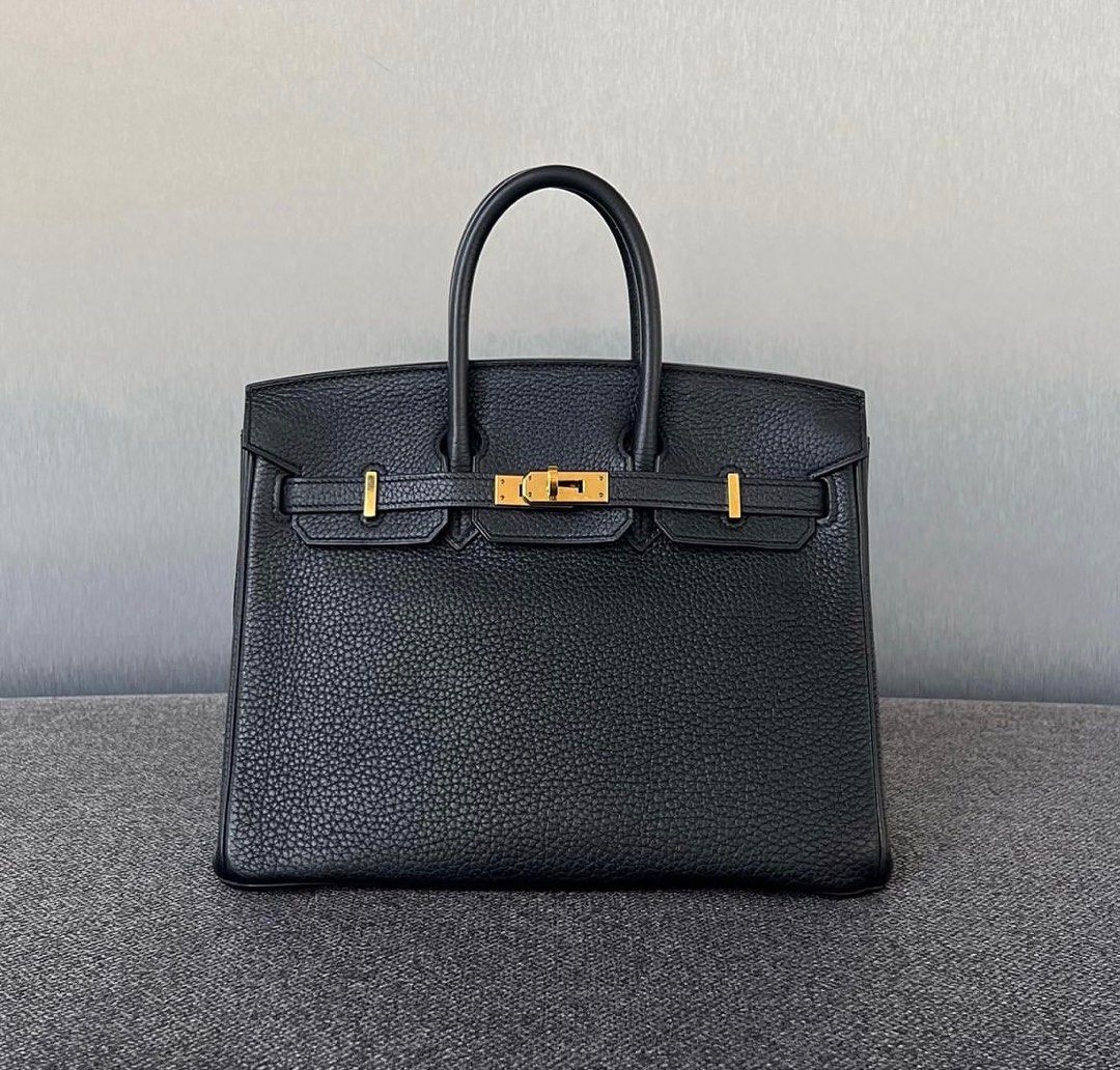 Hermes Birkin 25 Black Togo GHW, Luxury, Bags & Wallets on Carousell
