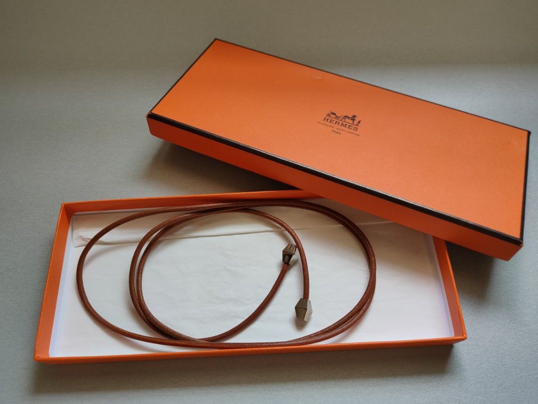 Hermes shop leather choker