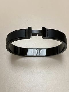 Hermes Tournis Tresse 'So Black' Bracelet - Noir - Size T5 - Brand New