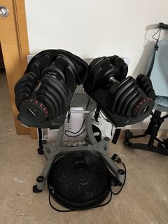 High quality adjustable dumbbells with stand
