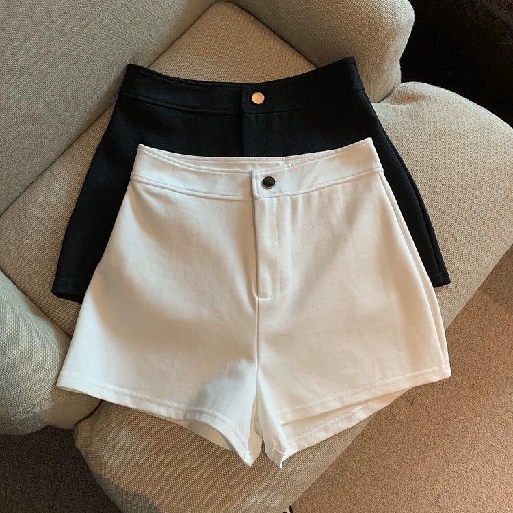 White high discount waisted tailored shorts