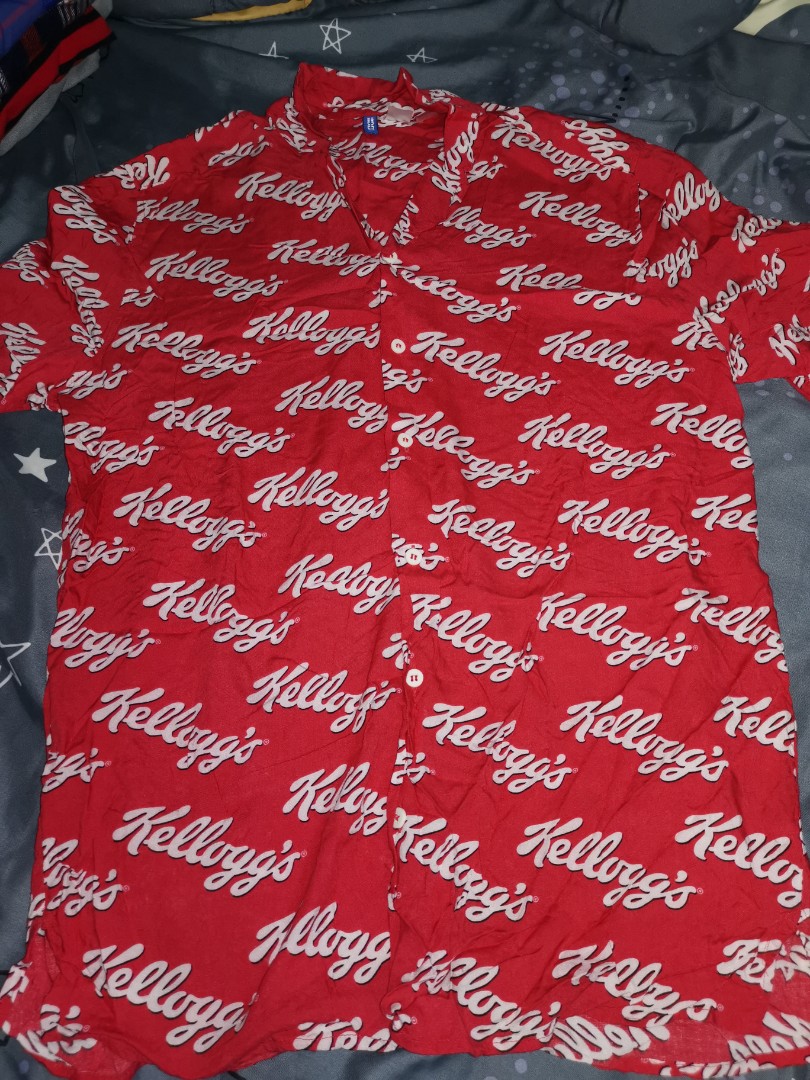 H&M x KELLOGG SHIRT, Men's Fashion, Tops & Sets, Tshirts & Polo Shirts ...